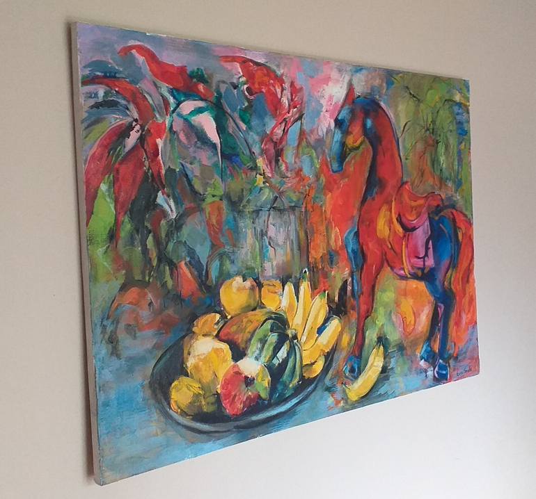 Original Abstract Animal Painting by Eira Sands