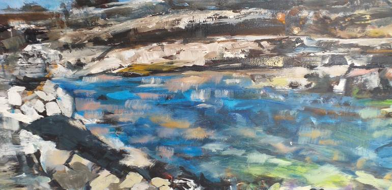 Original Impressionism Seascape Painting by Eira Sands