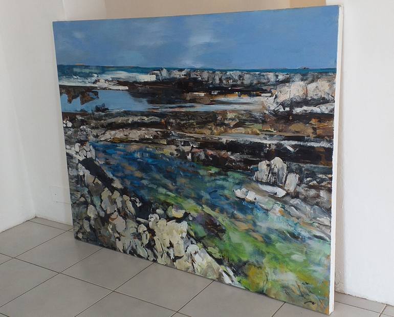 Original Impressionism Seascape Painting by Eira Sands