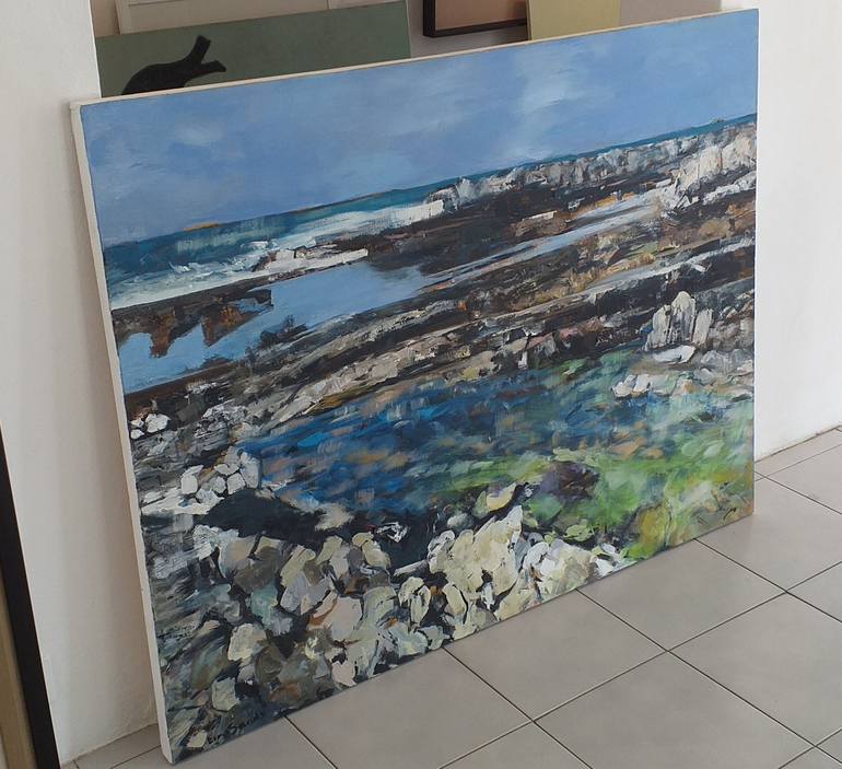 Original Impressionism Seascape Painting by Eira Sands