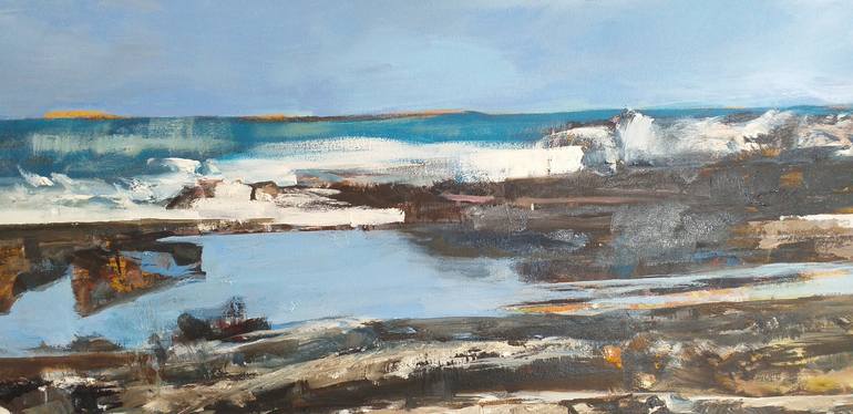 Rock Pools in Hermanus Painting by Eira Sands | Saatchi Art