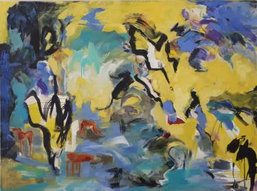 Original Abstract Expressionism Abstract Paintings by Eira Sands