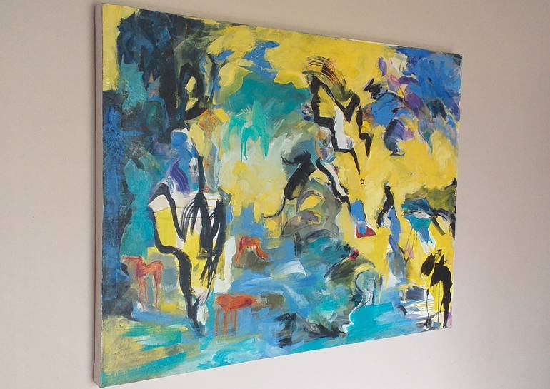 Original Abstract Expressionism Abstract Painting by Eira Sands