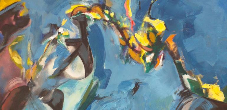 Original Abstract Expressionism Abstract Painting by Eira Sands