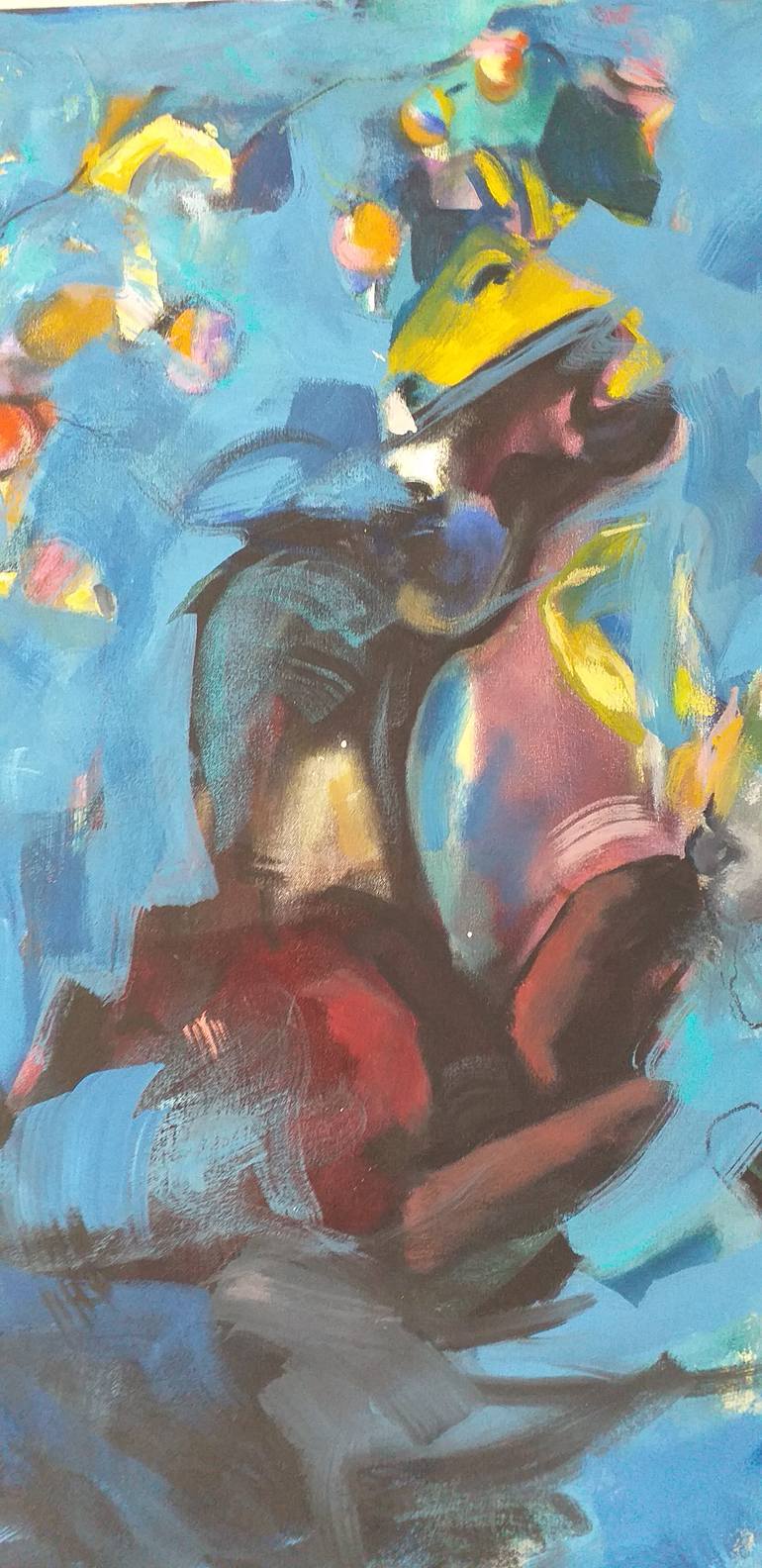 Original Abstract Expressionism Abstract Painting by Eira Sands