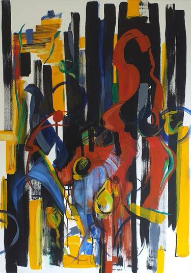 Original Abstract Expressionism Abstract Paintings by Eira Sands