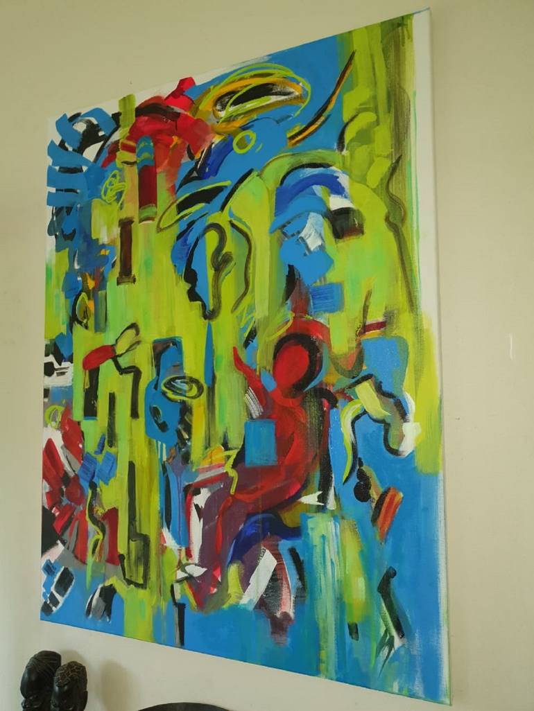 Original Abstract Expressionism Abstract Painting by Eira Sands