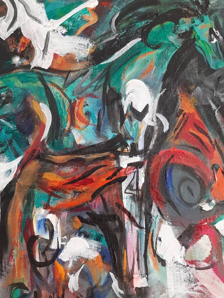 Original Abstract Expressionism Abstract Painting by Eira Sands