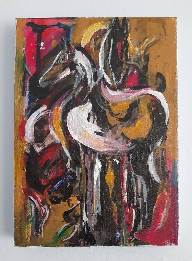 Original Abstract Expressionism Abstract Painting by Eira Sands