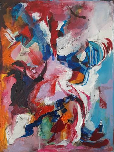 Original Abstract Expressionism Abstract Paintings by Eira Sands
