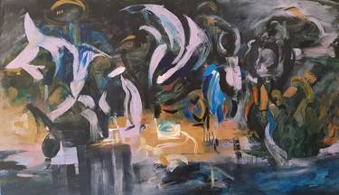 Original Abstract Expressionism Abstract Paintings by Eira Sands