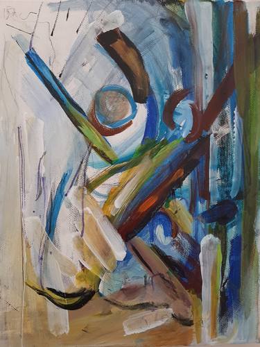 Original Abstract Expressionism Abstract Paintings by Eira Sands