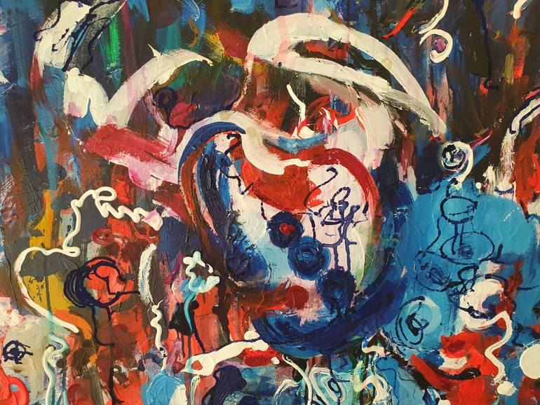 Original Abstract Expressionism Abstract Painting by Eira Sands