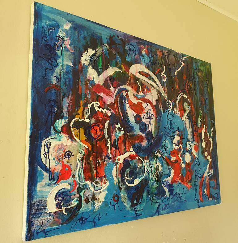 Original Abstract Expressionism Abstract Painting by Eira Sands