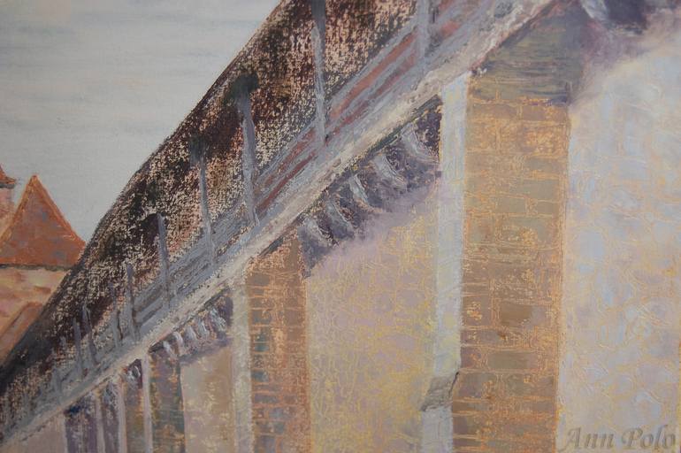 Original Impressionism Architecture Painting by Ann Polo