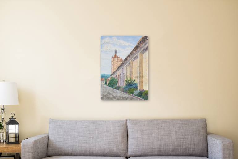 Original Impressionism Architecture Painting by Ann Polo