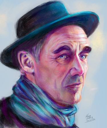 Print of Realism Portrait Digital by Ahmed Karam