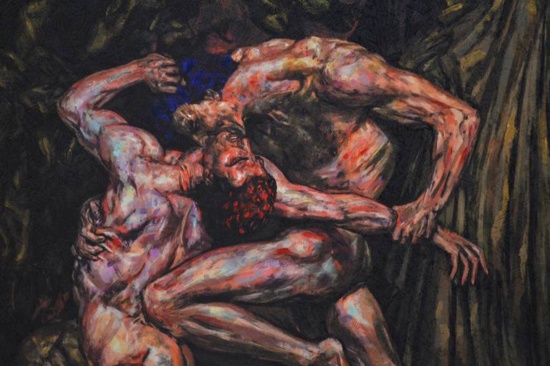 Original Figurative Abstract Painting by Ahmed Karam