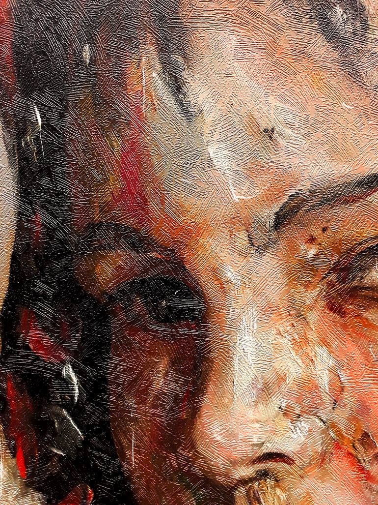 Original Abstract People Painting by Ahmed Karam