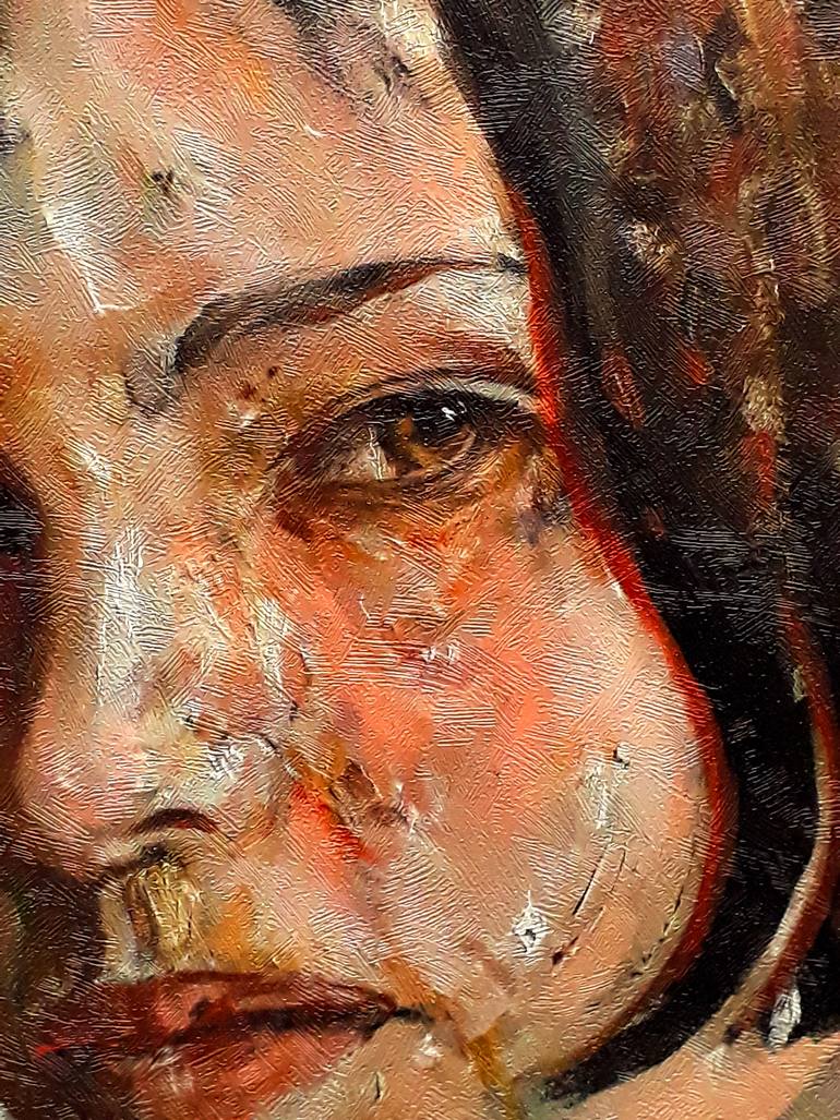 Original Abstract People Painting by Ahmed Karam