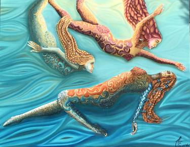 Print of Seascape Paintings by Alicia Zemanek