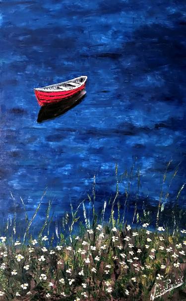 Original Boat Paintings by Virginia Praschnik