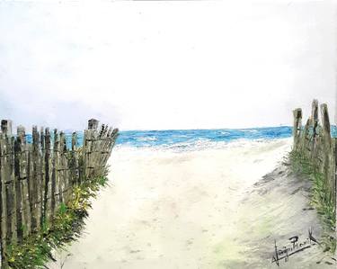 Original Realism Beach Paintings by Virginia Praschnik