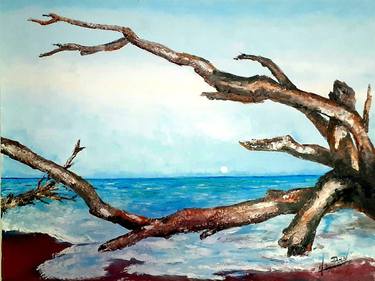 Original Fine Art Beach Paintings by Virginia Praschnik