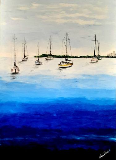 Original Sailboat Paintings by Virginia Praschnik