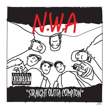 NWA-Straight Outta Compton Stick Figure - Limited Edition of 500 thumb
