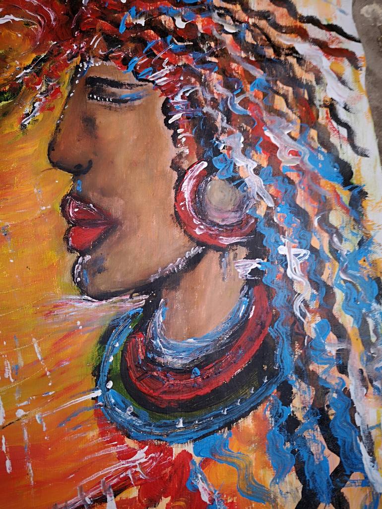 Original Expressionism World Culture Painting by Tania Sacrato