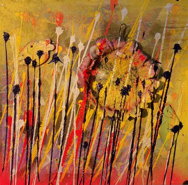 Original Abstract Floral Collage by Tania Sacrato