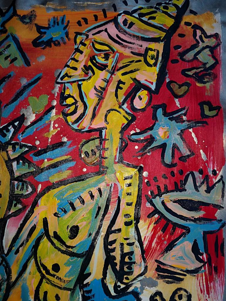 Original Expressionism Popular culture Painting by Tania Sacrato