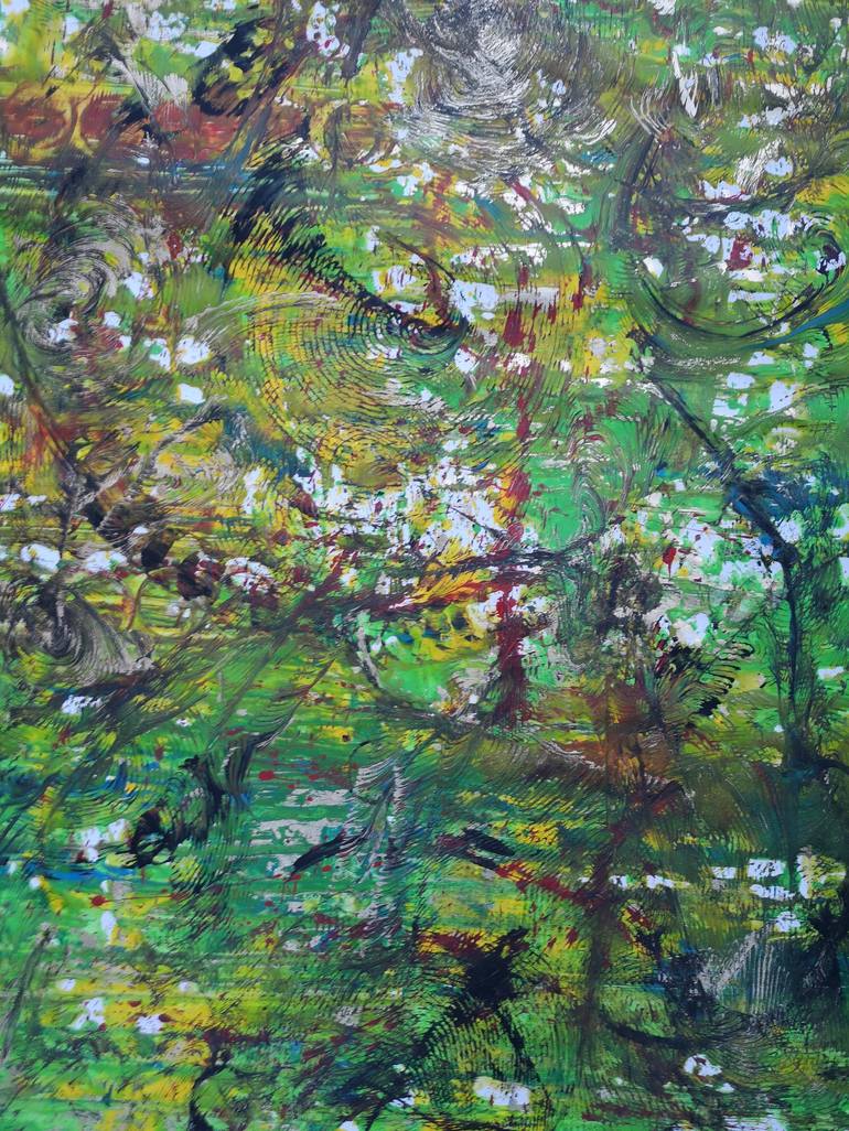 Original Abstract Expressionism Abstract Painting by Tania Sacrato