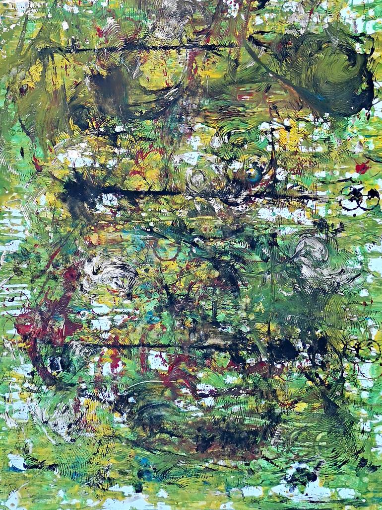 Original Abstract Expressionism Abstract Painting by Tania Sacrato