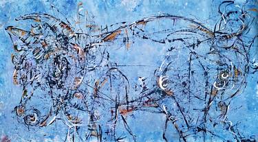 Original Abstract Expressionism Animal Paintings by Tania Sacrato