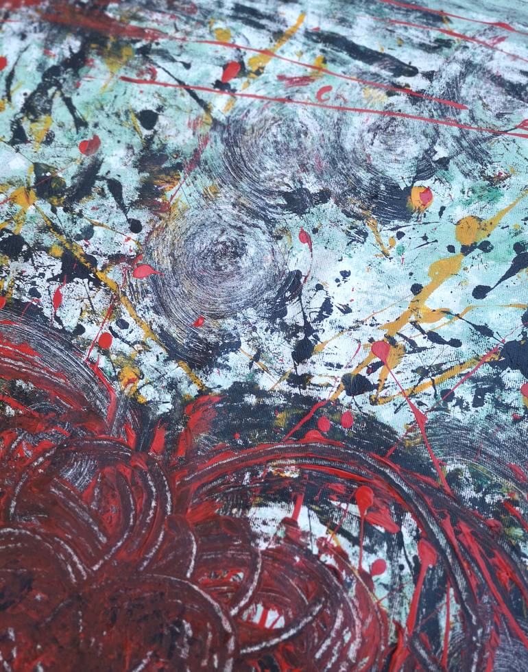 Original Abstract Expressionism Love Painting by Tania Sacrato