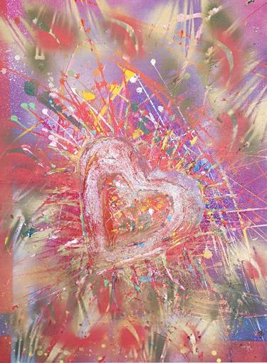 Original Abstract Love Collage by Tania Sacrato