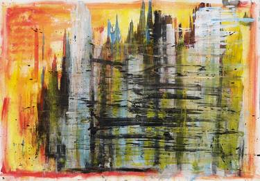 Original Abstract Expressionism Abstract Paintings by Tania Sacrato