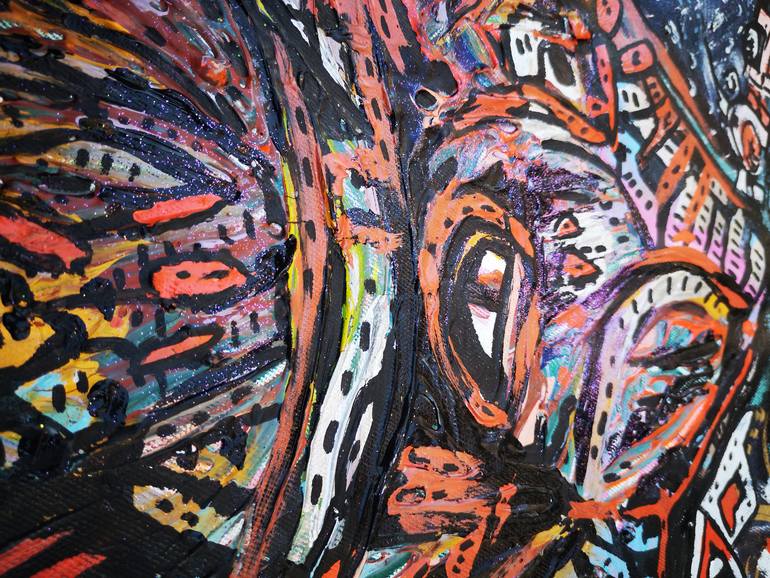 Original Abstract Expressionism Nature Painting by Tania Sacrato