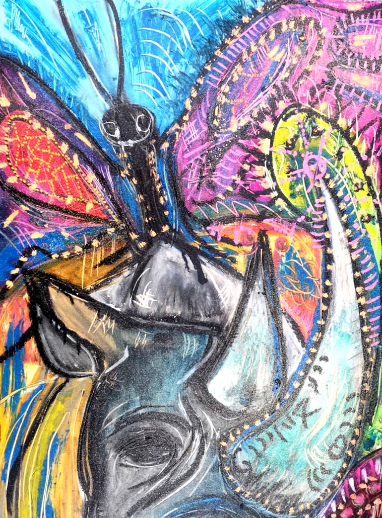 Original Conceptual Animal Painting by Tania Sacrato