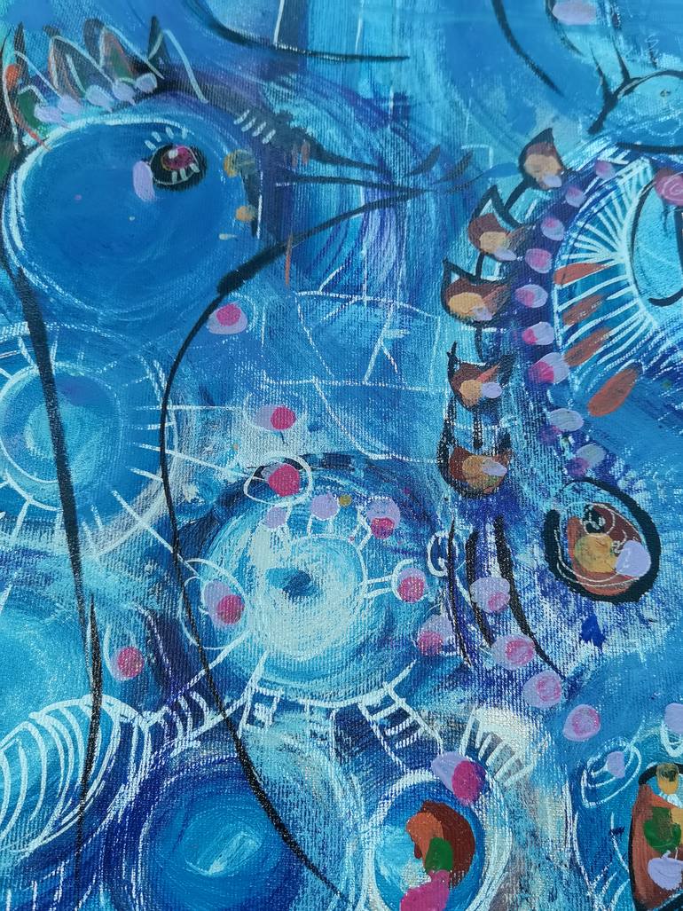 Original Abstract Expressionism Nature Painting by Tania Sacrato