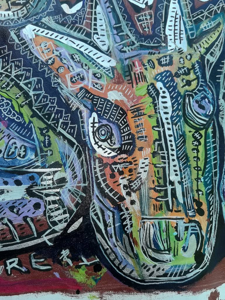 Original Abstract Expressionism Nature Painting by Tania Sacrato