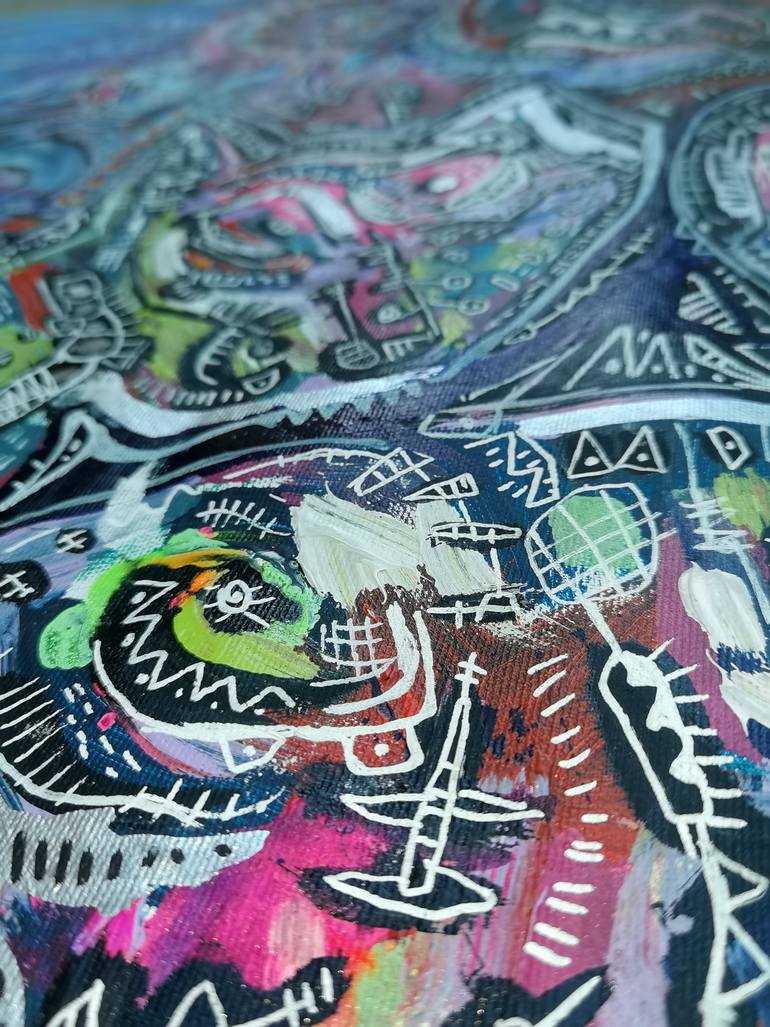 Original Abstract Expressionism Nature Painting by Tania Sacrato