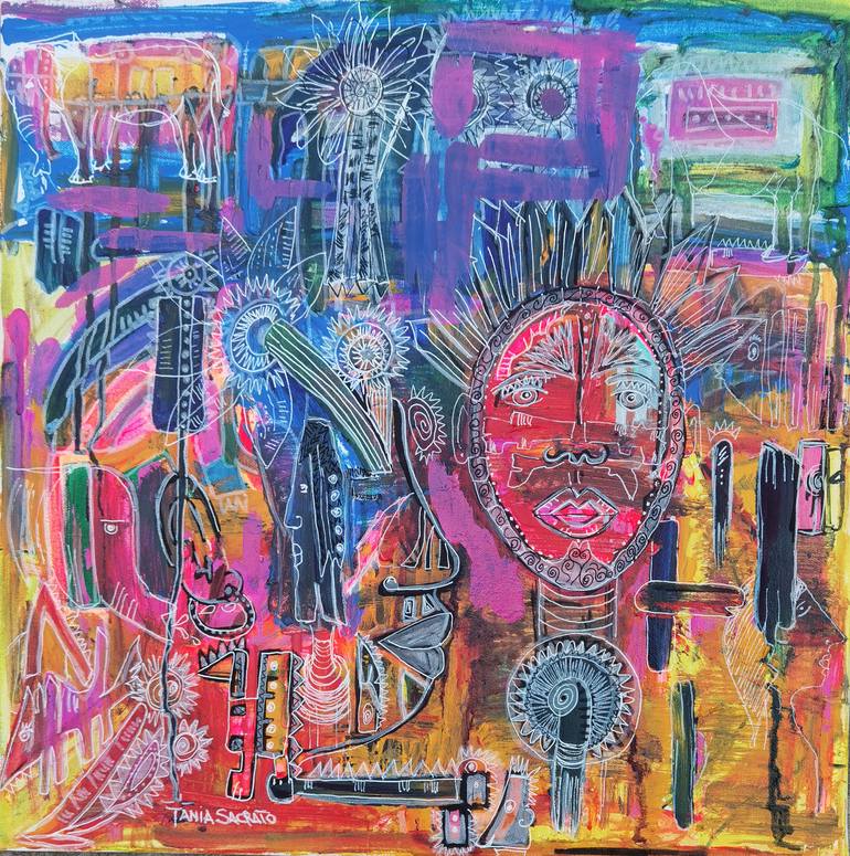 Print of Abstract Expressionism Abstract Paintings by Tania Sacrato