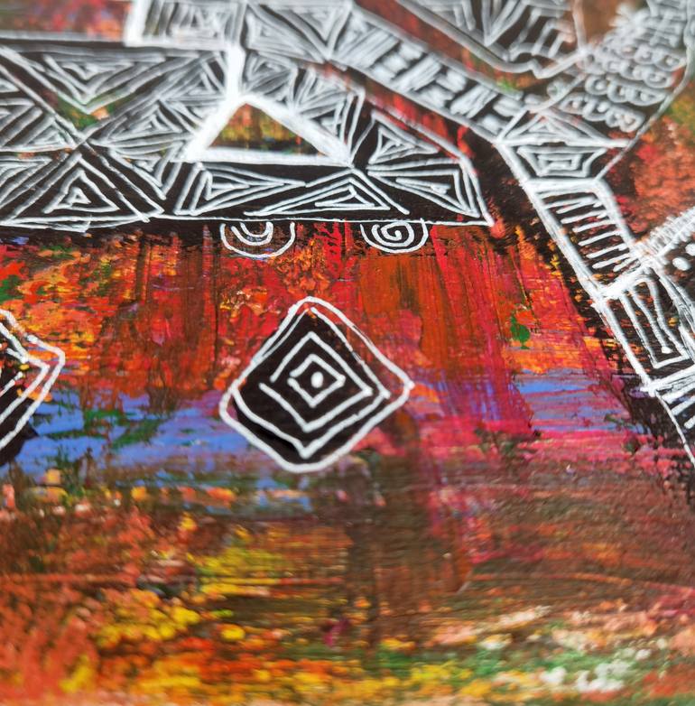 Original Abstract Expressionism Abstract Painting by Tania Sacrato