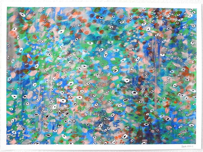 Original Modernism Abstract Painting by Queena Limayo Hernández