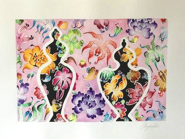 3 Watercolour On Paper - 36 cm  x 48 cm thumb