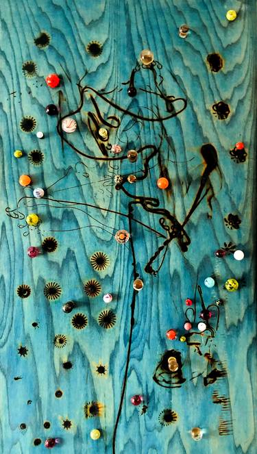 Original Abstract Expressionism Abstract Sculpture by Rees Bowen