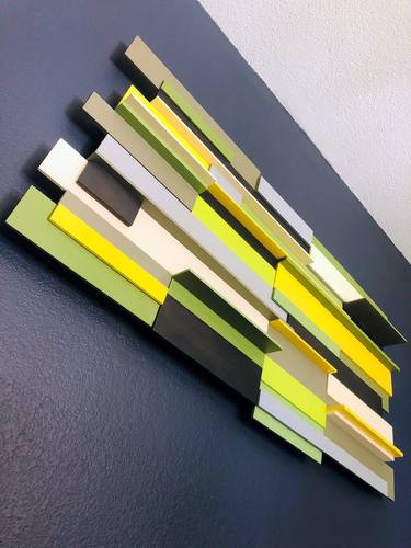 Original Abstract Geometric Sculpture by Rees Bowen
